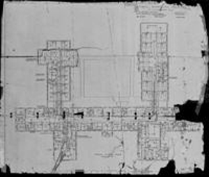 digital image of scanned floor plan drawing